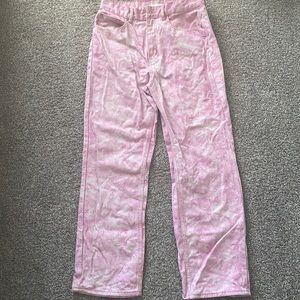 Pink jeans